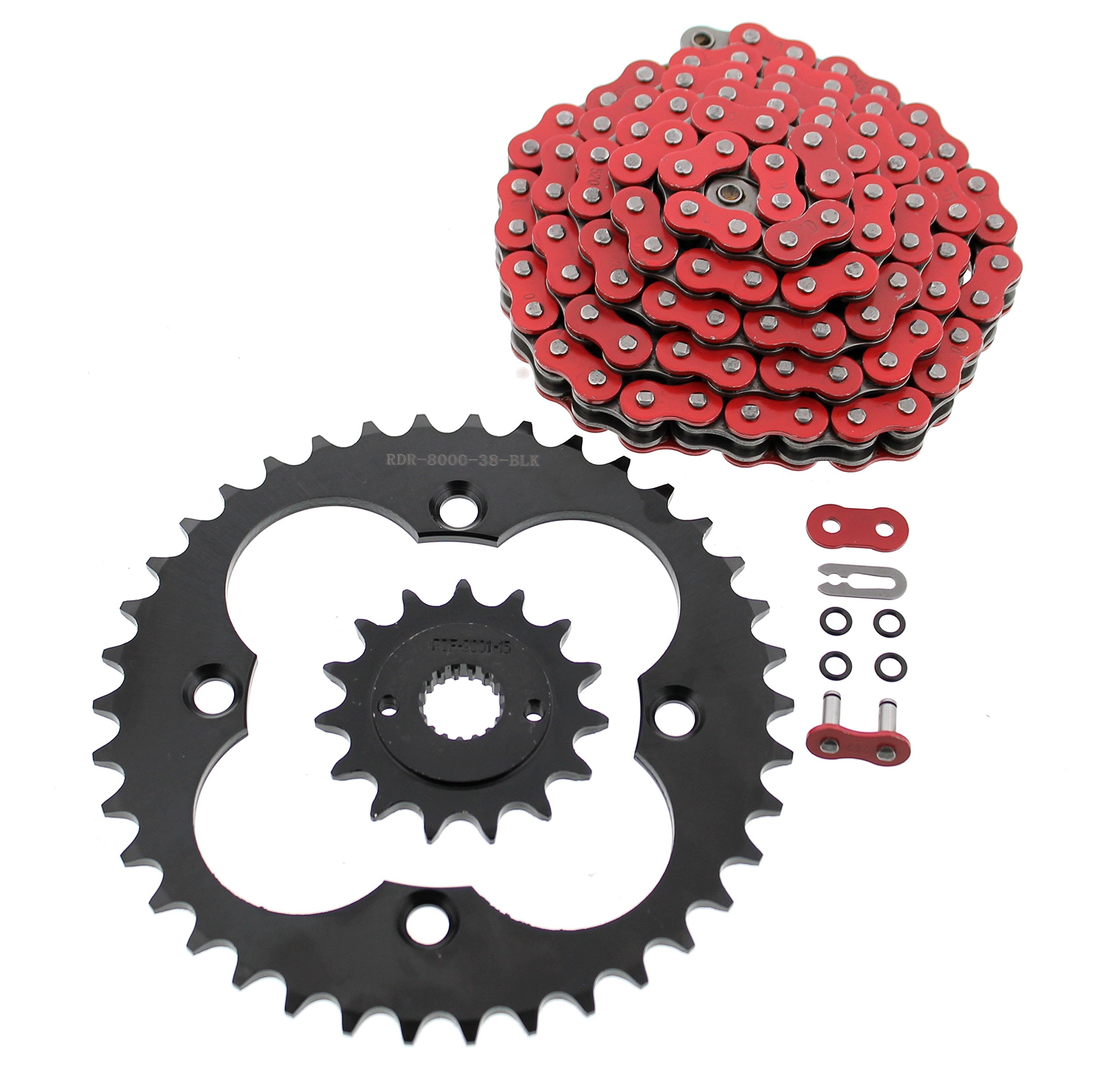 Amazon.com: Red O-Ring Chain & Black Sprockets fit Honda 400EX